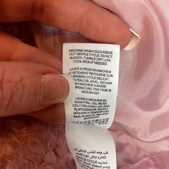 Habitual Kid Double Layer Pink Puff/Fuzzy Jacket. 24 Months. - Picture 11 of 14